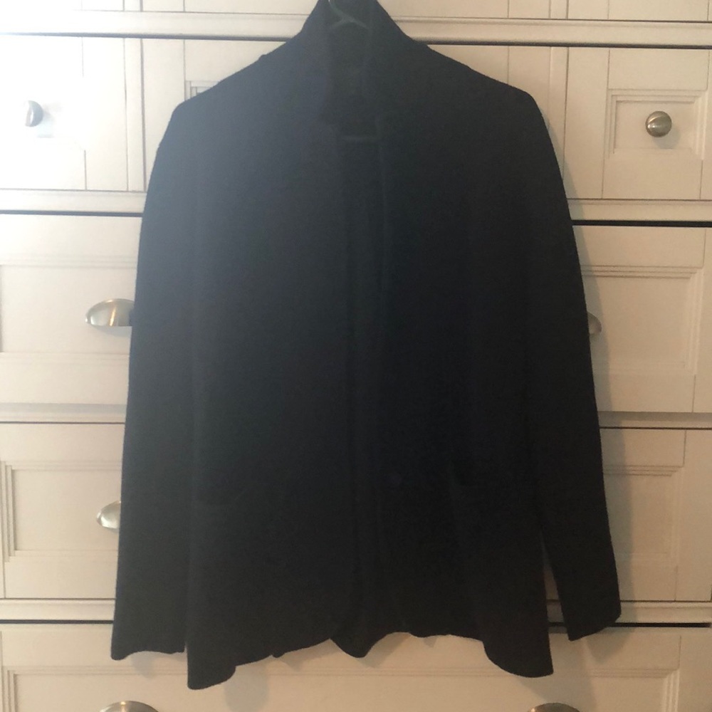 J.Crew merino wool navy sweater blazer. Small